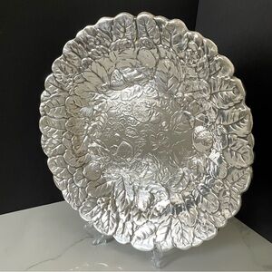 13.5" Strawberry Leaves / Floral Bowl by Reed & Barton